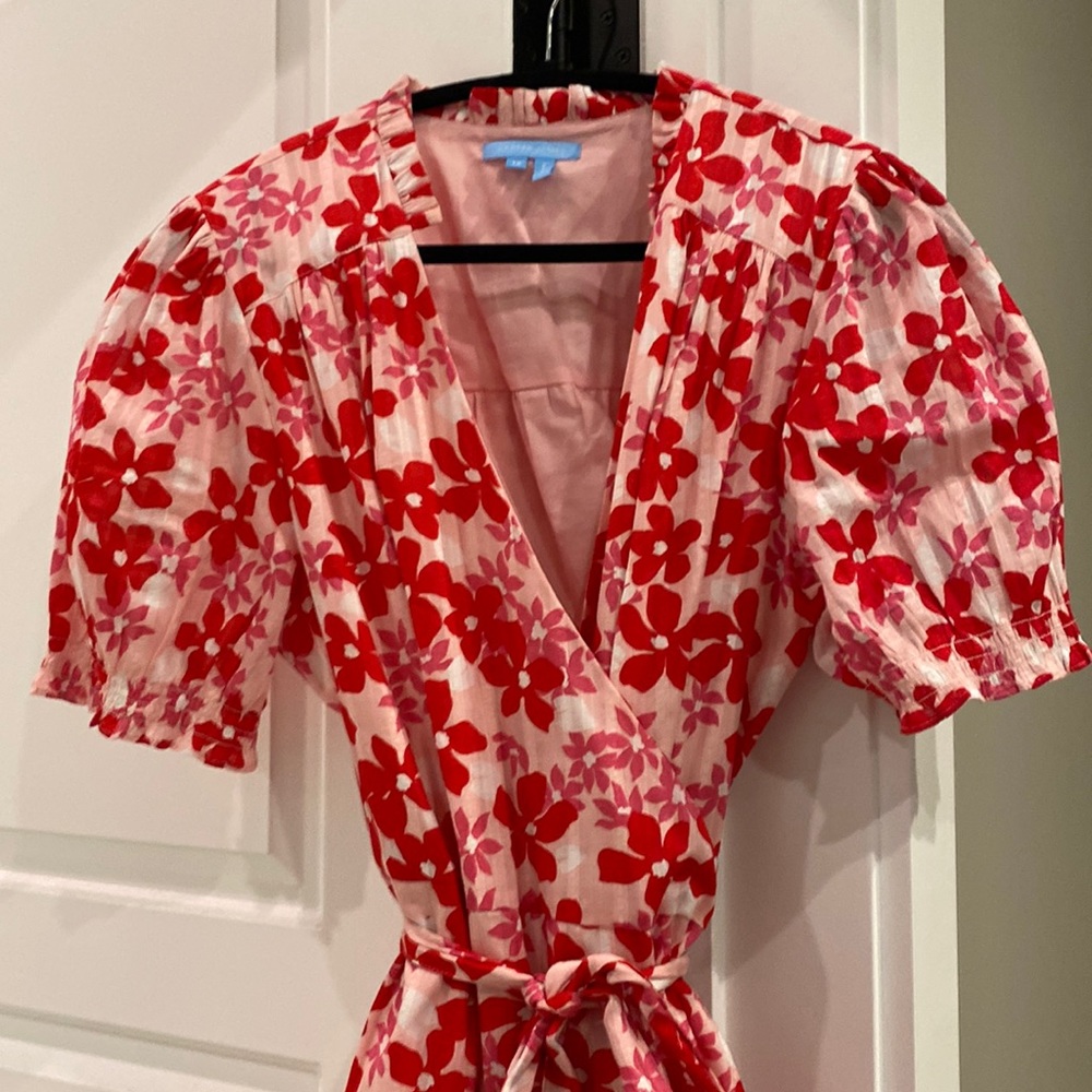 Draper James Red and Pink Floral Dress